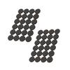 48Pcs 2.2cm Black Eva Chair Leg Covers Floor Protectors for Hardwood Floors Silent Anti-Slip Furniture Feet Pads Table Desk Wall