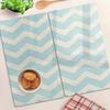 Glass Kitchen Cutting Boards With Decorative Zigzag Graphics 2X30X52 Cm