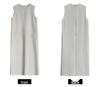 LUXI Commuter Sleeveless Vest Dress - Women's Loose Fit with Round Neck and Drape Straight Skirt, Style 3622.