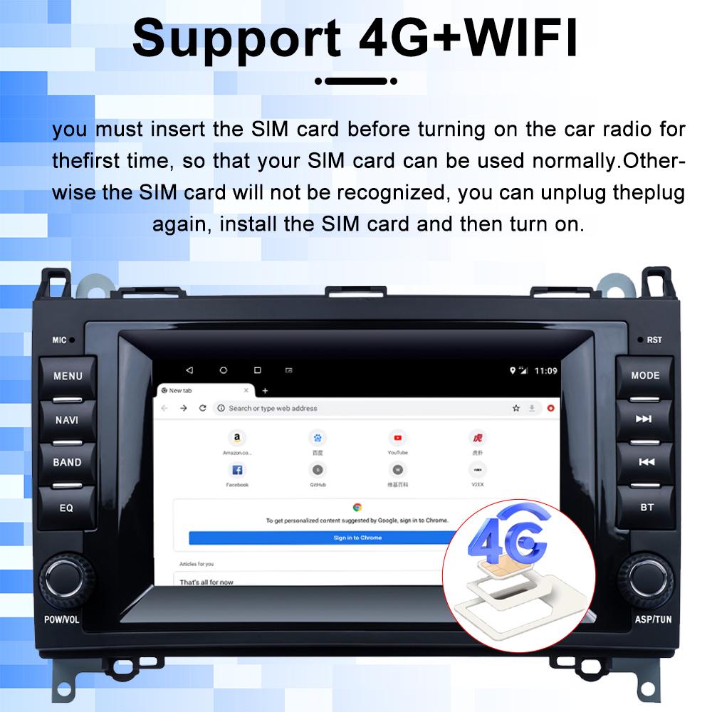 REAKOSOUND Android 2DIN Wireless Carplay AUTO Car Stereo Radio GPS DSP BT Call WIFI Player For Mercedes Benz E Class B200