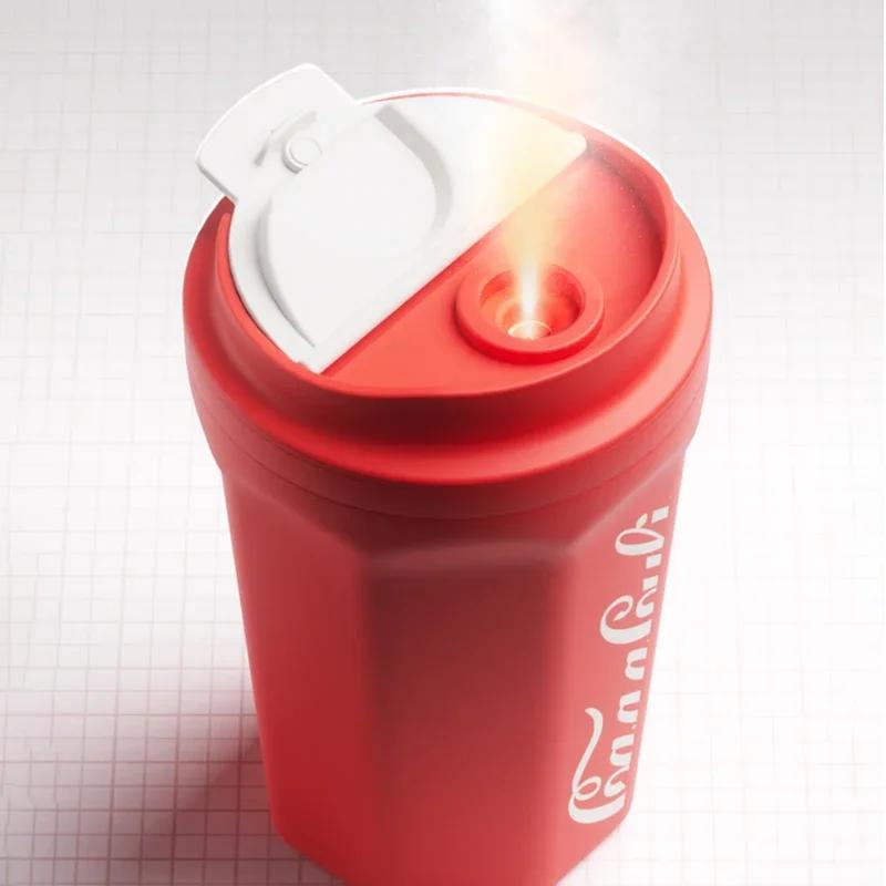 400ml Humidifier Coke Cup USB Rechargable Fashion Portable Steam Humidifier Handheld Ultrasonic Mini Air Mist Maker Home Car New