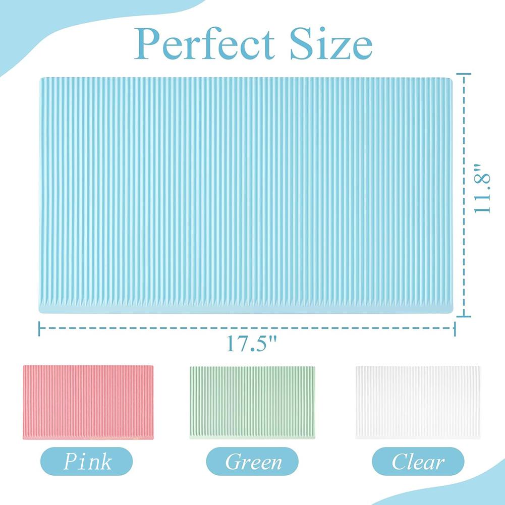 Silicone Lining Drawer Pad Washable Non-Slip Refrigerator Mats Cupboard Shelf Liners Drawer Covers Pads Table Placemats