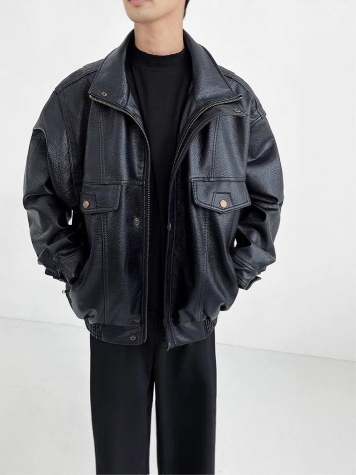 Men's Retro Scoundrel Leather Jacket - Cool American Pilot Style for Autumn/Winter 2025.