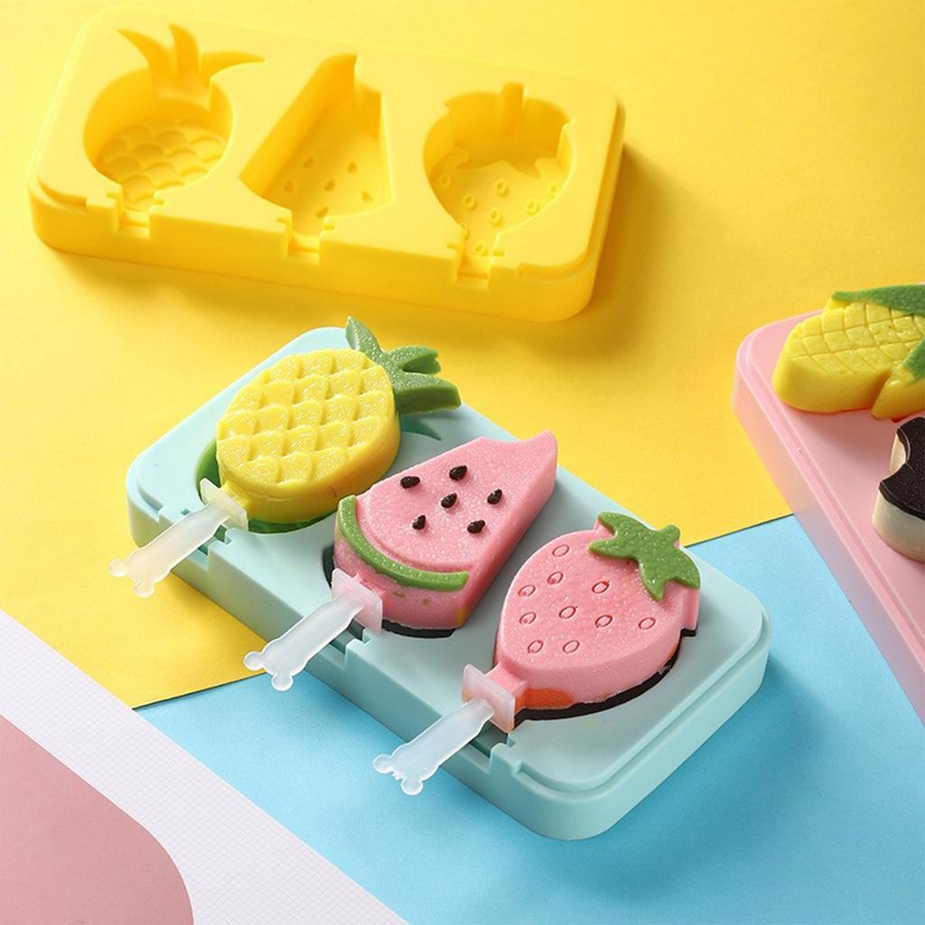Thickened Silicone Ice Cream Mold, Food-grade, With Lid, Homemade Cartoon Ice Cream Mold Box For Home Use.