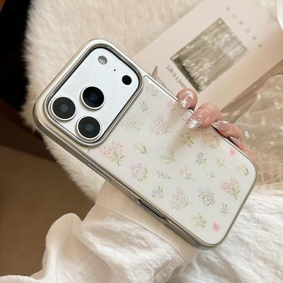 Husă de telefon artistică cu flori pentru iPhone 16, iPhone 17 și iPhone 17 Pro Max