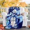 Coperta in pile stampata Genshin Impact Furina—leggera, morbida, calda;coperta versatile per tutte le stagioni—perfetta come coperta per l'aria condizionata, coperta per il riposino