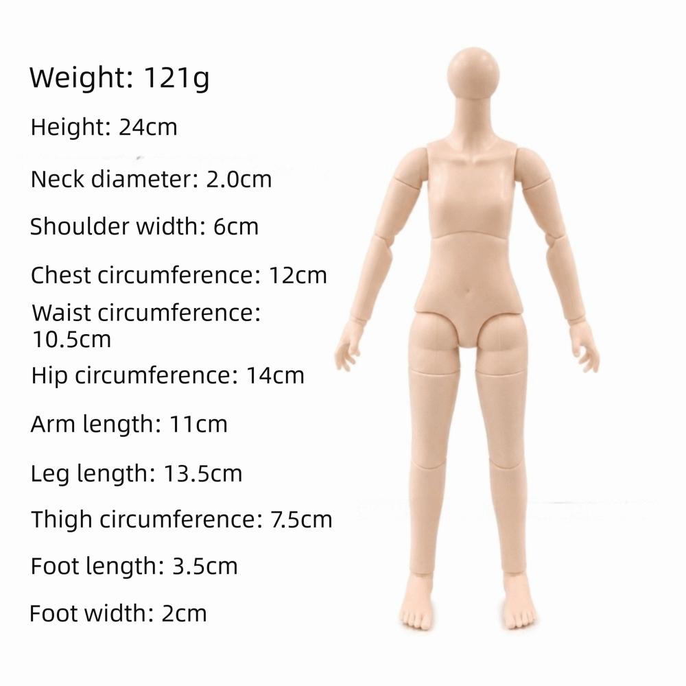Movable Multi-jointed Doll White Skin 1/6 Doll Body Movable Action Figure For Collectors