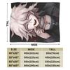 Danganronpa Nagito Komaeda Flannel Blankets Game Anime Novelty Throw Blanket for Home 125*100cm Warm