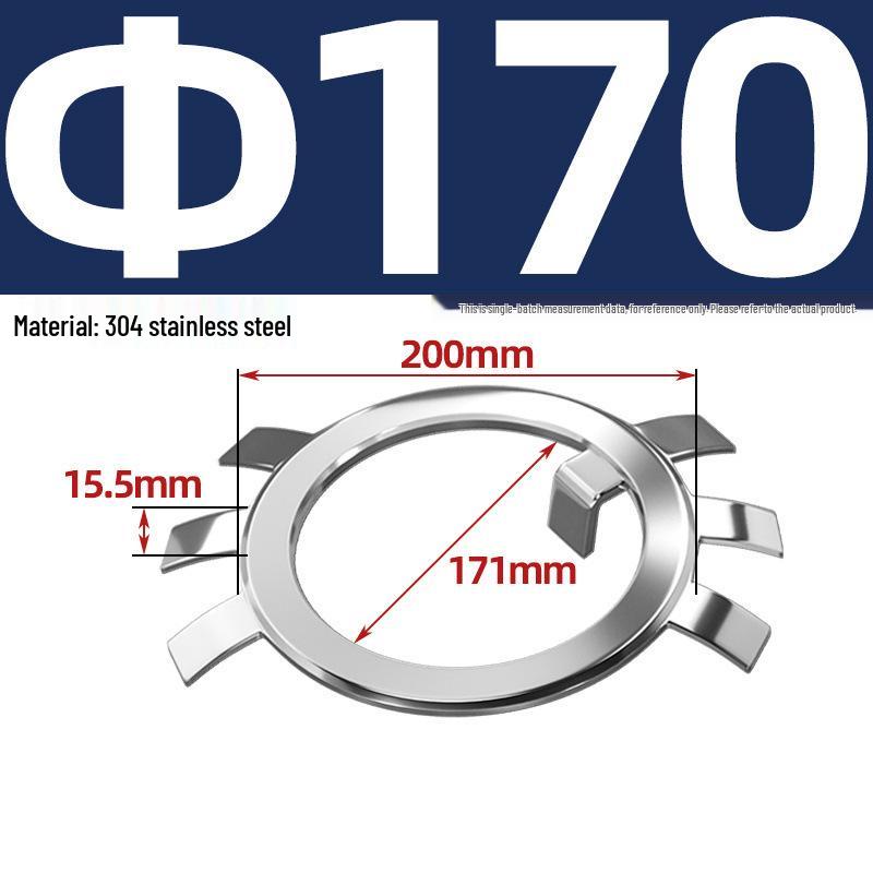 65MN Manganese 304 Stainless Steel Six-Claw Anti-Loosening Lock Nut Washer