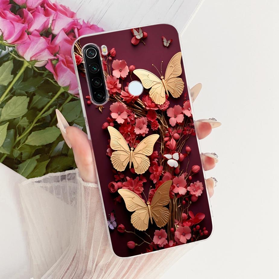Pour Xiaomi Redmi Note 8 Note8 T Coque Nouvelle Housse Peinte de Luxe Coque de Téléphone Souple Fine Pour Xiaomi Redmi Note 8 Pro Note8 2021 Fundas