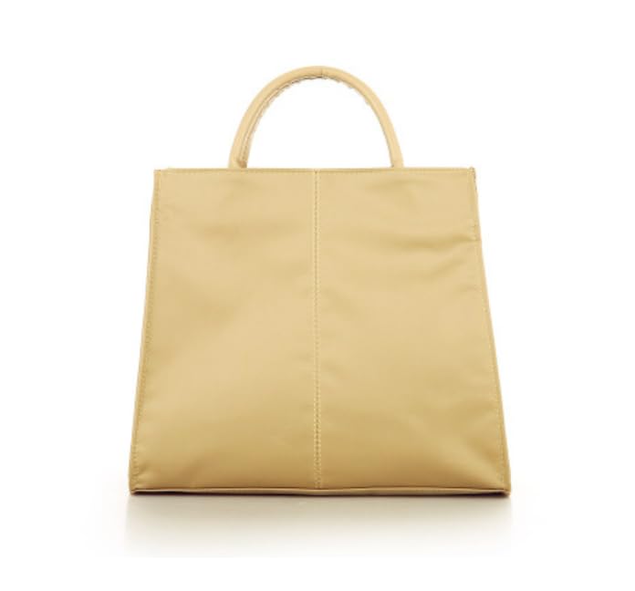 

VOKLLIYU Women s Large Tote Bag, A4 Size, Perfect for Commuting, School, and More. Made of Water-Repellent Nylon, Solid Color, with Zipper,
