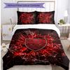 Set Lenzuola Stampato Calcio VfB Stuttgart 3 Pezzi, Comodo Set Copripiumino per Camera da Letto Amico della Pelle
