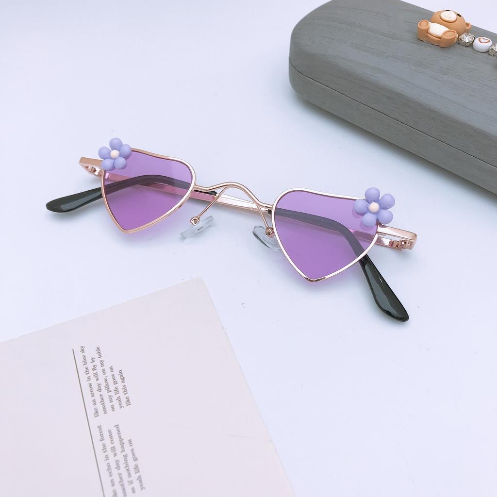 Diy Metal Children'S Sunglasses Travel Sunscreen Uv Protection Cute Baby Sunglasses Glasses Batch