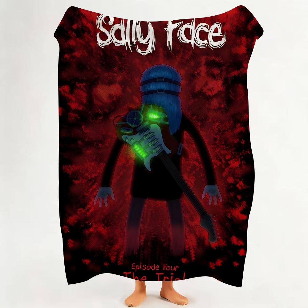 Game S Sally F Face Throw Flannel Throw Blanket Suitable for Sofa Living Room Bedroom