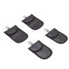 4PCS Signal Blocking Pouch Carbon   Key Fob  or Bag Anti Theft for Blocking Credit Card Radio Frequency Identification Information Leakage