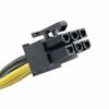 PCI-E PCI Express 6Pin to Dual 2-Port 8Pin 6+2Pin Adapter GPU Video Card Power Cable Module Wire 18AWG 50cm+20cm Splitter Miner