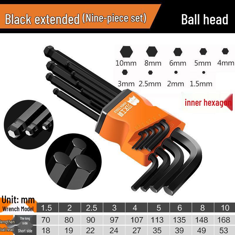 Dezhi Hex Key & Screwdriver Set - High Hardness Carbon Steel