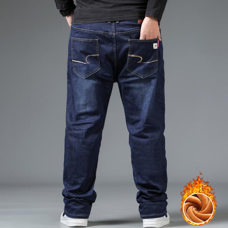 Lose Jeans Herren Stretch Herren Große Größe Gerade Lässige Herrenhosen Fett Plus Size Hosen Modehosen