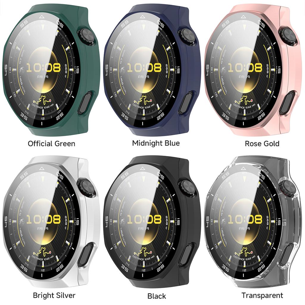 Tempered Glass Case for Huawei Watch GT6Pro 46mm Full PC Cover Screen Protector Bumper for Watch GT6Pro Protective Accessores