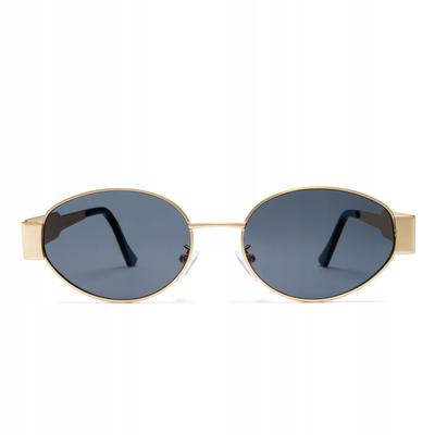 BOP-03 ZLOTY_SL SUNLIT Metal Oval Sunglasses