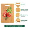 Cutting board | 3-layer organic bamboo | Suitable for meat, vegetables, antibacterial bamboo cutting boards and trays