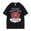 My Yeast Infection Itches Meme T Shirt Funny Women's Humor Graphic Tshirt for Men Fashion High Quality Cotton Y2K Top Streetwear