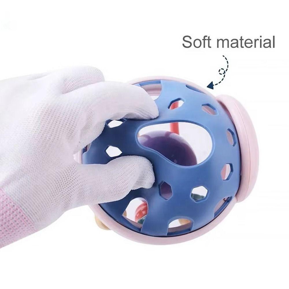 1Pcs Bee Shape Soft Teething Toys Newborn Early Educational Touch Hand Grasping Ball New Hand Bell