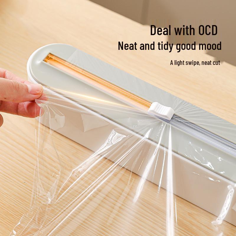Magnetic Adjustable Plastic Wrap & Foil Cutter for Kitchen