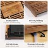 Wood Tea Tray Exquisite Kung Fu Tea Tray Vintage Chinese Tea Serving Tray 17 Inch Chinese Tea Table with Water Storage Drainage