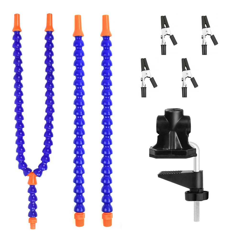 Four-Jaw Soldering Station with Flexible Arm and PCB Holder for Multifunctional Welding and Model Repair.