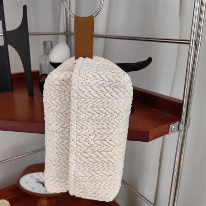 Nordic Wheat Ear Texture Tissue Box - Cloth Art Design for Car Storage