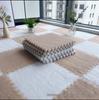 Plush Puzzle Rug: Thickened, Removable, Cold-Insulating Floor Mat for Living Room, Bedroom, or Bedside