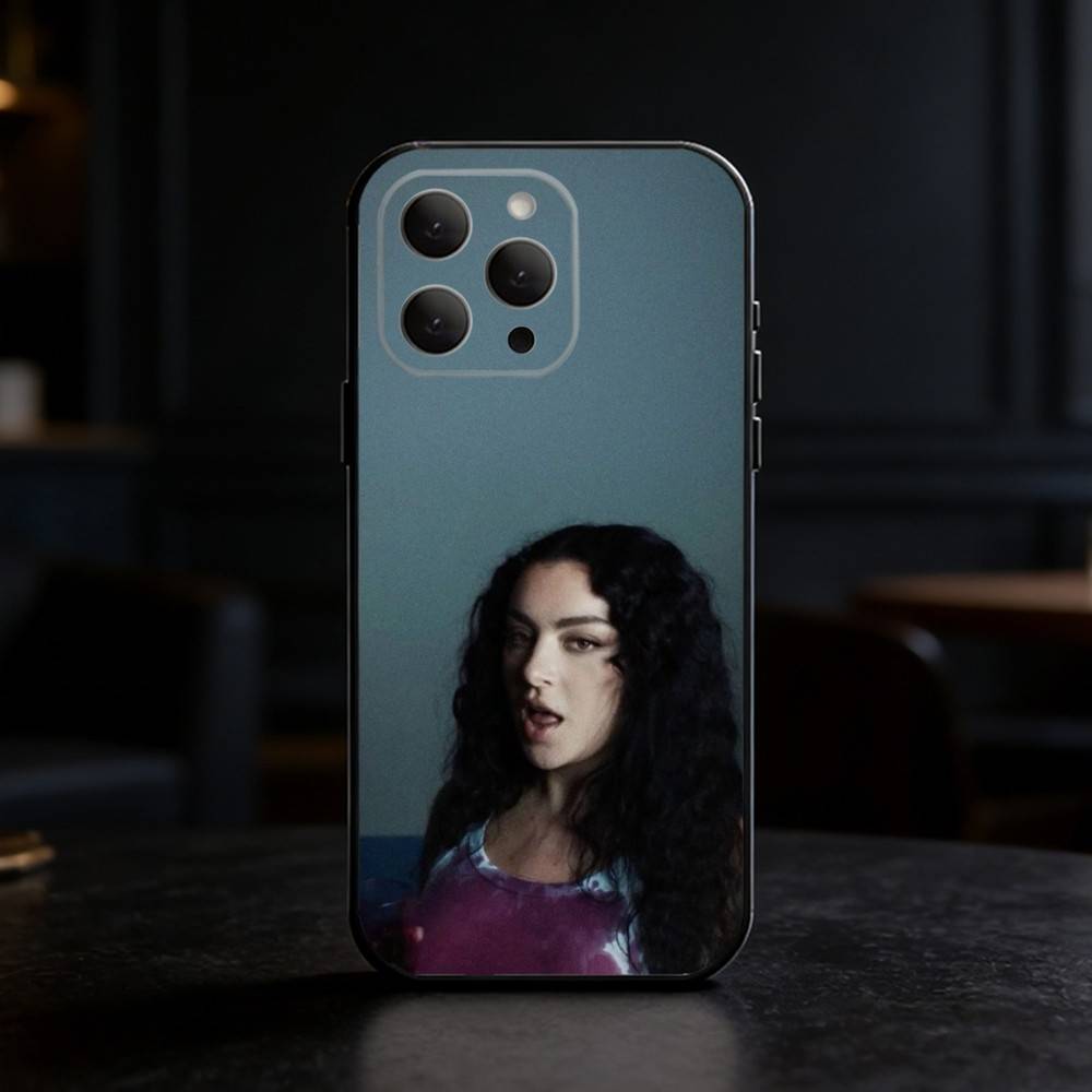 Charli XCX 360 Brat Phone Case For iPhone 17,16,15,14,13,12,11 Plus,Pro Max,SE4Soft Silicone Black Cover