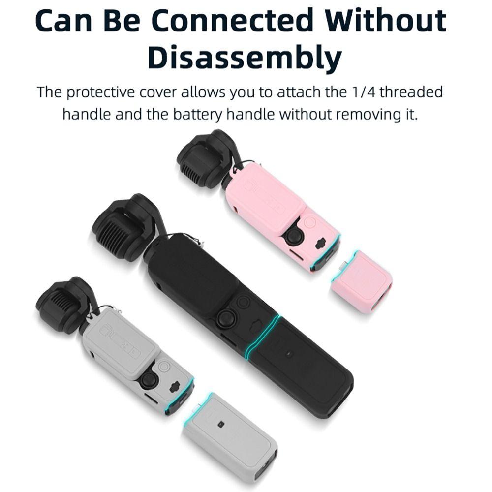 Falling Protect Pocket 3 Silicone Case Anti-Scratch Pocket 3 Protective Sleeve  Action Camera