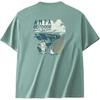 Anta Outdoor Series Printed Letter Moisture-Wicking Pullover Short Sleeve T-Shirt Men Tops Light-Blue-Green 152426107-2