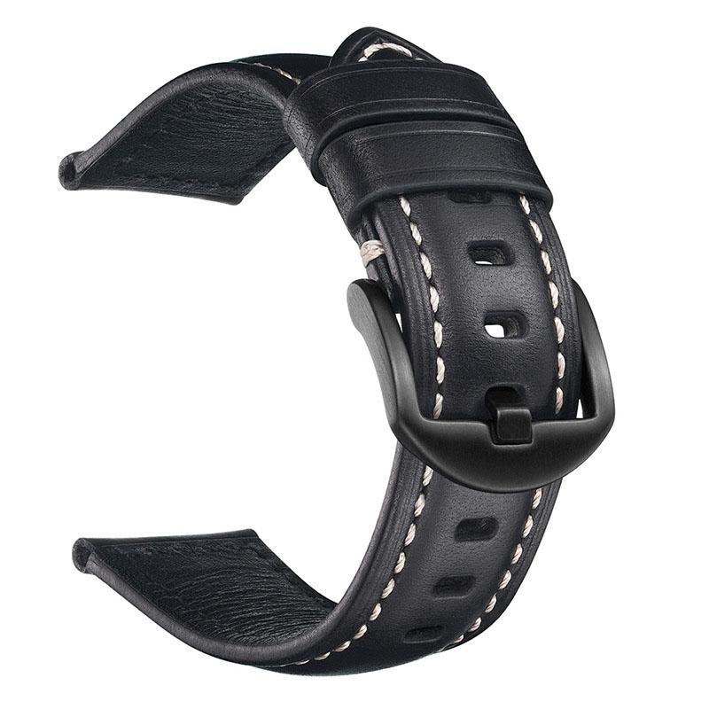 Cowhide Watch Band 18mm 20mm 22mm 24mm 26mm Retro Genuine Leather Watch Strap Quick Release Wrist Bracelet Belt