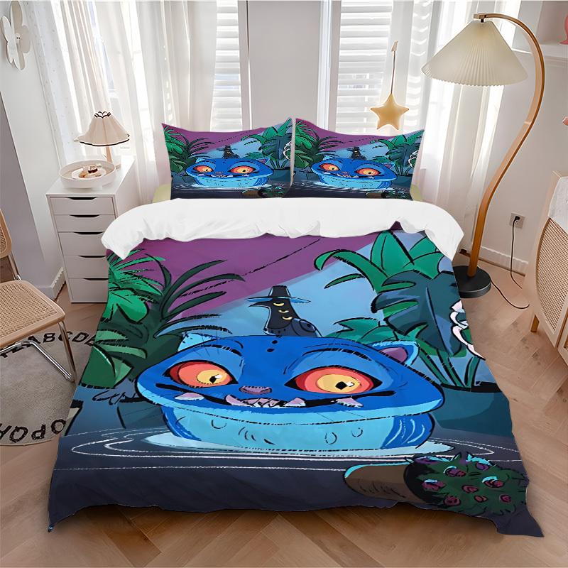 

3pcs bedding set K-Pop Demon Hunters Includes 1 Comforter+2 Pillowcases, Without Pillow Inserts, Soft Comfortable, Lightweight Breathable230 135x200cm