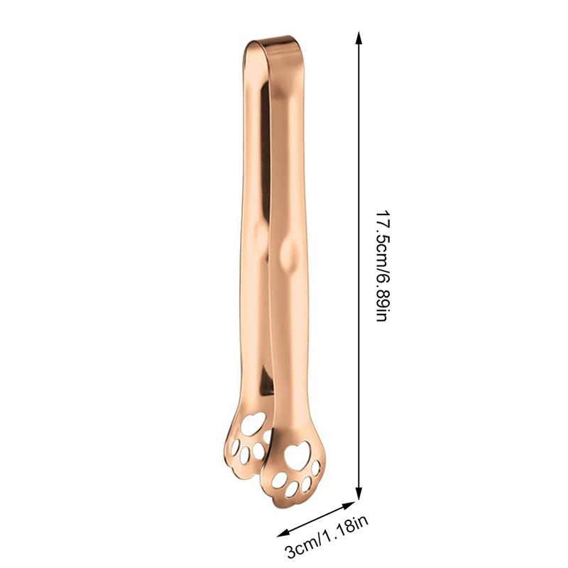 

1 шт. кухонные щипцы из нержавеющей стали для льда, щипцы для сервировки еды, зажим для кубиков сахара розового золота