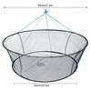 new 80CM Open Folding Fishing Net - Multi-Wire Circular Shrimp Crab Trap Cage, Durable for Fish Outdoor Fishing  Fishing Tool