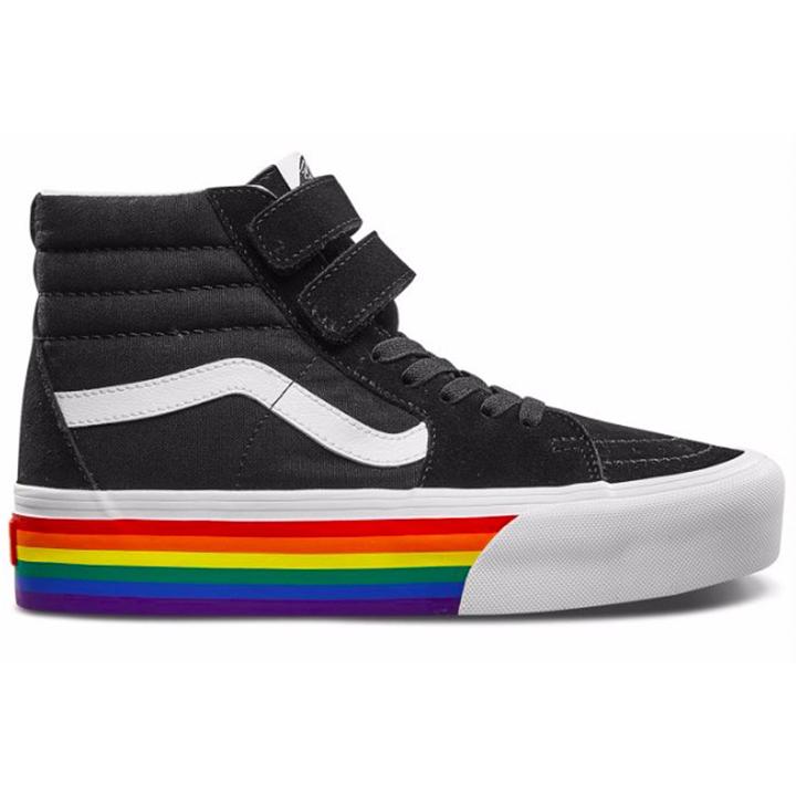 Sk8 Vans-Hi V Platforim Rainbow Womens VN0A45K4VSV