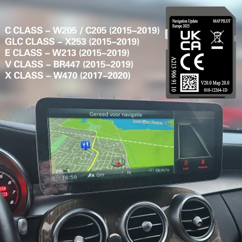 A2139069110 Cost Factroy OEM GPS Navigation Europe maps for Mercedes GLC C E V X-Class SD Card Map Polit V20 Free Delivey