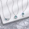 Planet Necklace Female, Japanese Student Small Fresh Temperament Aurora Starry Sky Blue Glazed Fantasy Universe Collarbone Chain