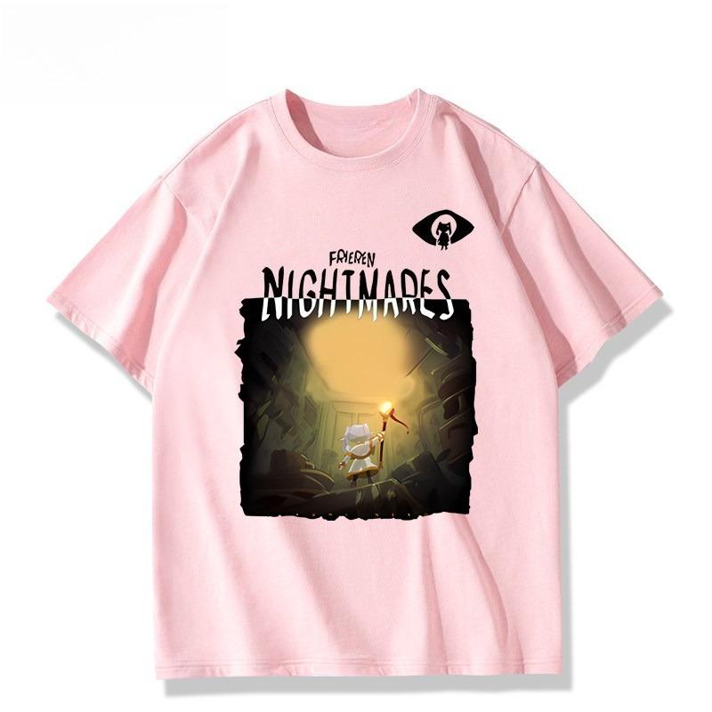 2026 Tiny Nightmare Collaboration Item That Ruined Felilins Anime Accessories Tshirt Unisex Summer Cotton Shortsleeved Top