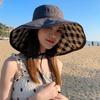 Viney sunscreen hat women's 2025 new autumn and winter sun hat sunscreen UV protection large brim bucket hat