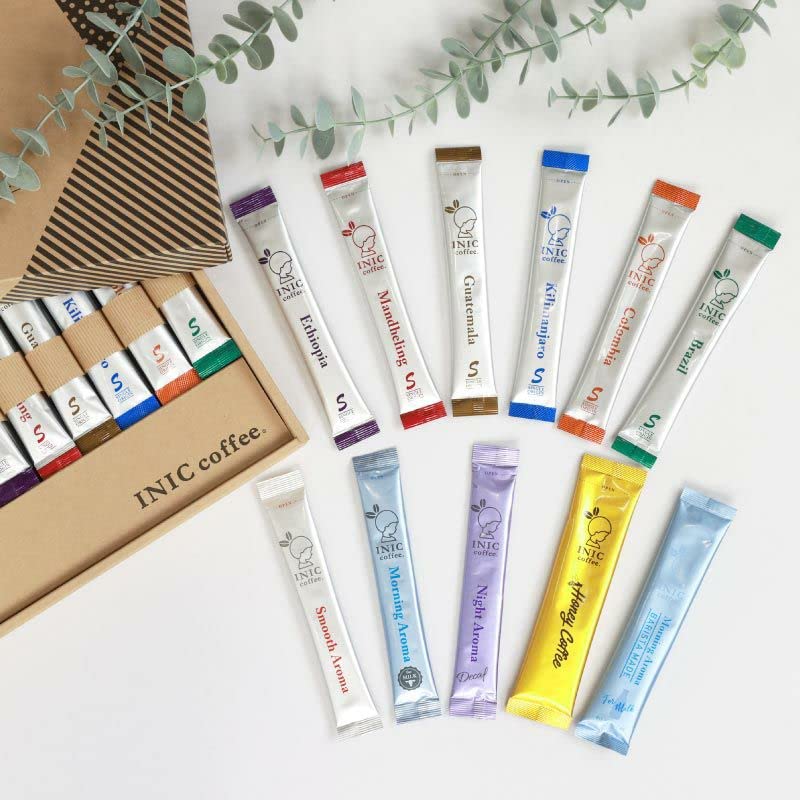 INIC Coffee Grand Suite Coffee Gift Set 42 Sticks Types of Stick Coffee Best Powdered Taste Used by the Barista [11 Gift] [The Coffee] [The World's