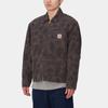 Carhartt WIP FW24 Duck Detroit Jacket Classic Zipper Chest Pocket Square Label Long Sleeve Detroit Jacket Men Jackets Brown I034281-2MR-GD