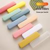 Portable Transparent PP Cutlery Box for Chopsticks & Spoons - Snap-On Travel Storage for Students & Outdoor Use