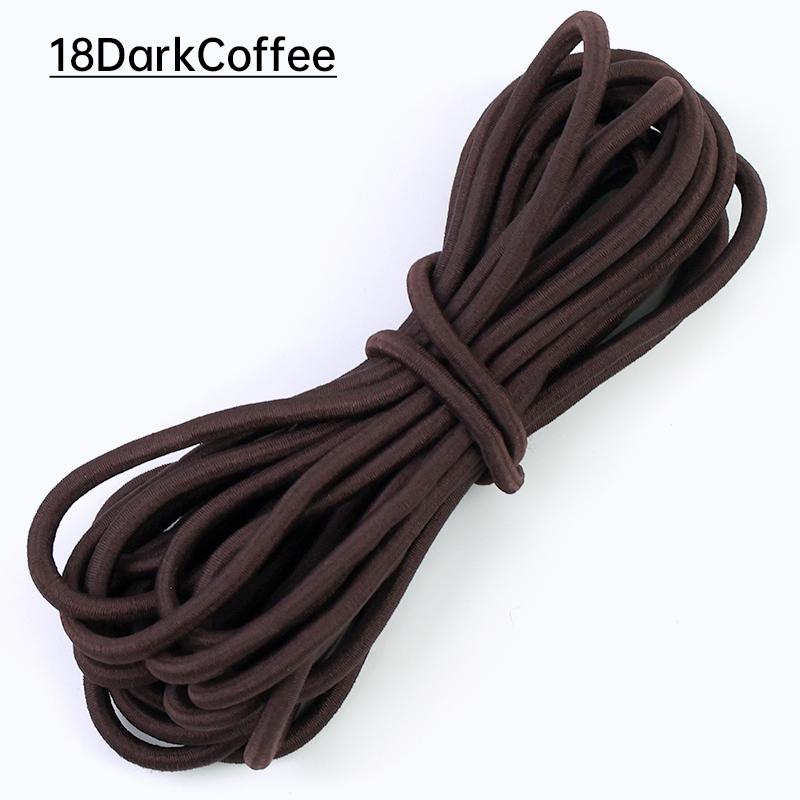 2/5/10Meters Meetee 5mm Elastic Ropes for Waistband Colored Rubber Band Clothes Bags Stretchable Cord Garment Sewing Accessories