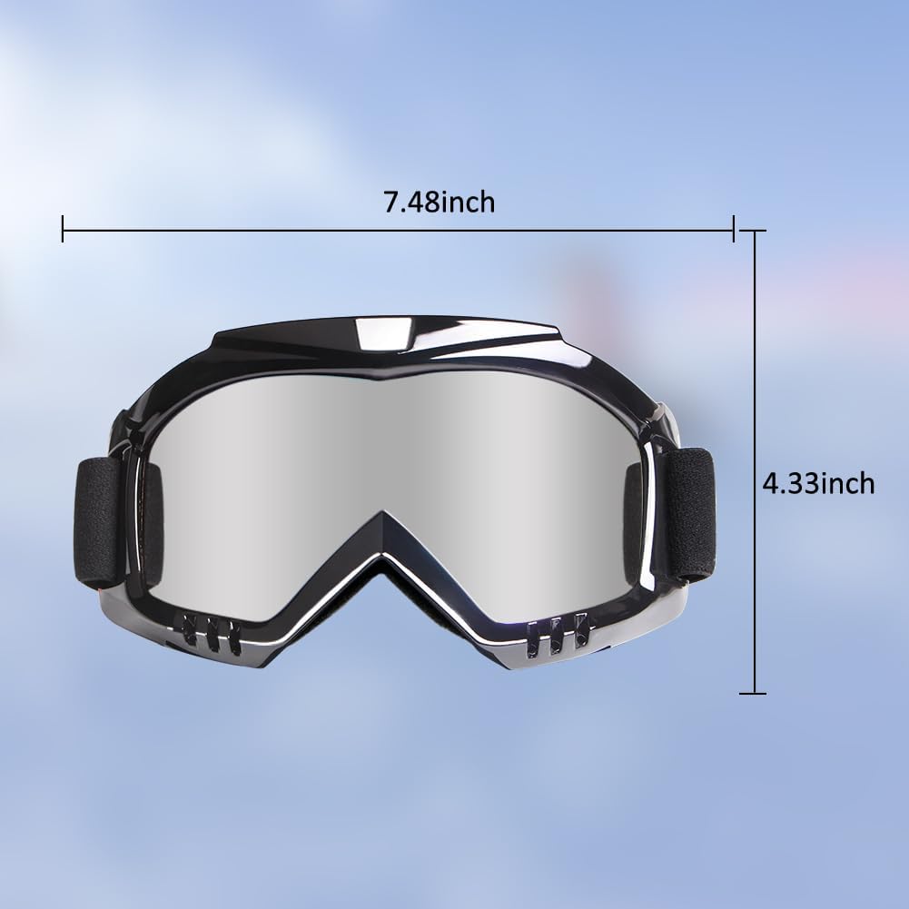 Professional Motorcycle Motocross Goggles For Men Women ATV Dirt Bike Glasses Wide Vision Powersports Motobike Goggles UV400 Anti-Fog Scratch