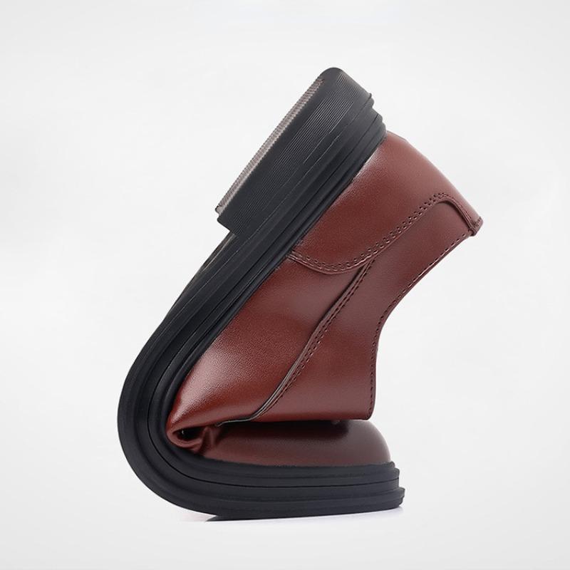 Fashion Luxury Men Dress Leather Shoes Elegant Slip On Mens Casual Oxford Shoes Moccasin Male Footwear Pointed Toe Shoes for Men Autumn